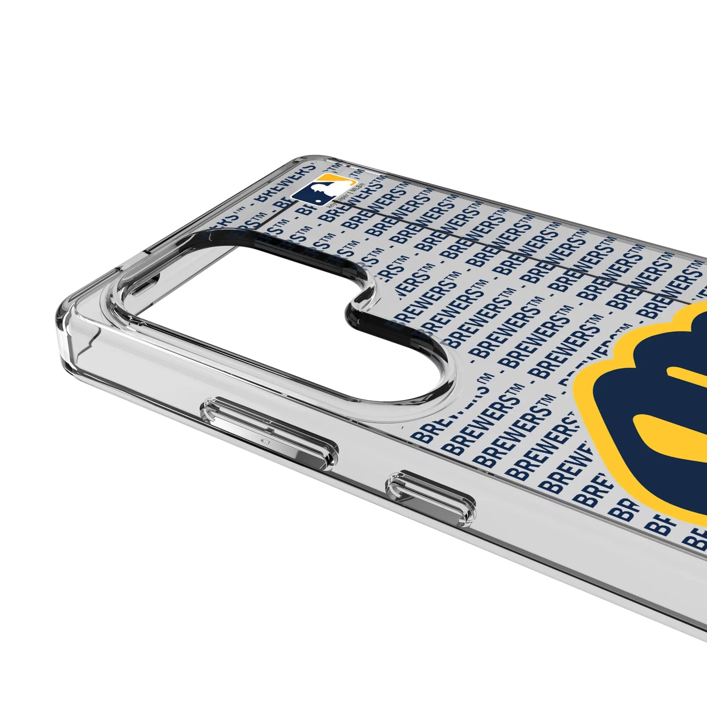Milwaukee Brewers Text Backdrop Clear Phone Case for Samsung Galaxy