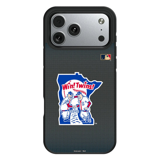 Minnesota Twins 1976-1986 - Cooperstown Collection Linen Bump Phone Case for Apple iPhone
