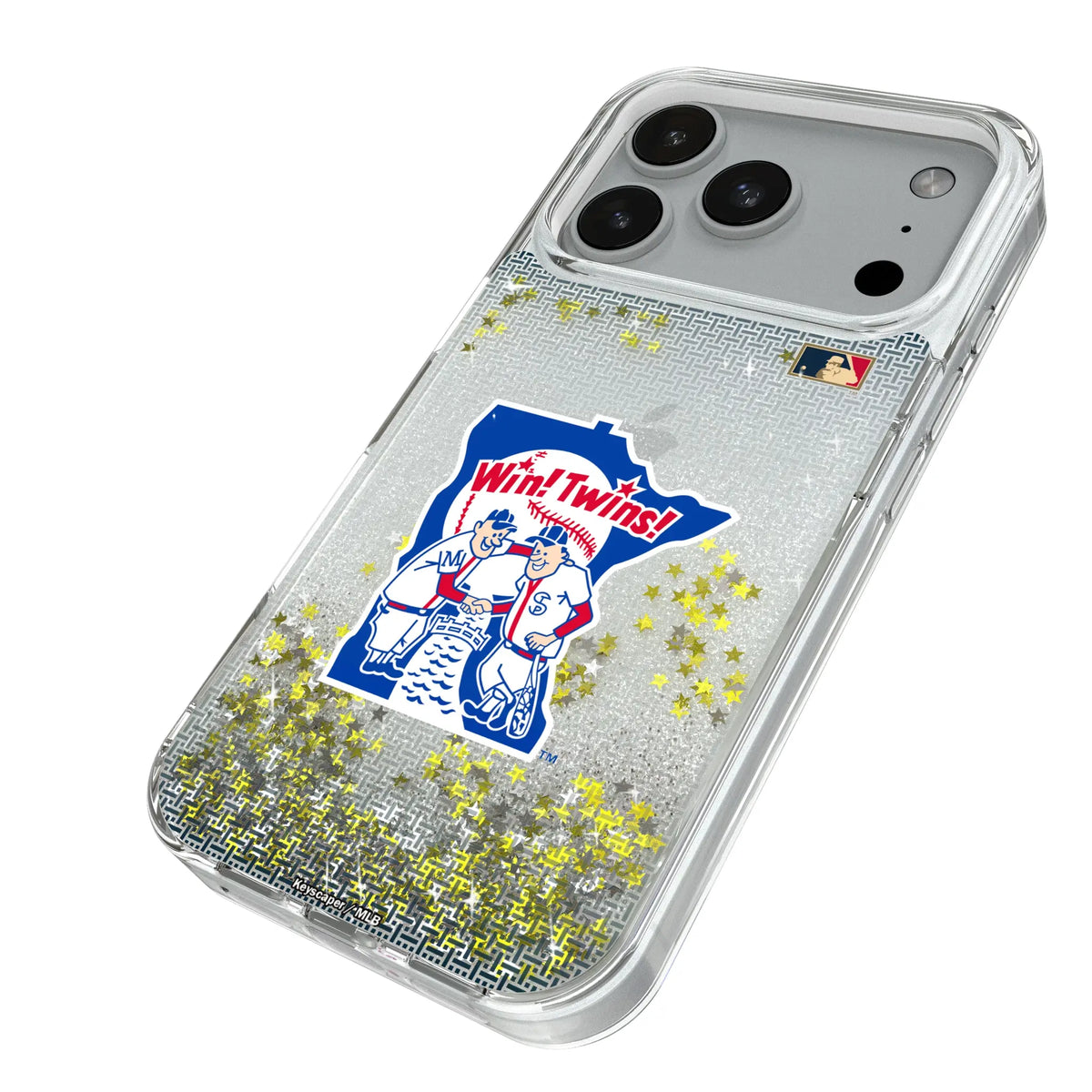 Minnesota Twins 1976-1986 - Cooperstown Collection Linen Glitter Phone Case for Apple iPhone