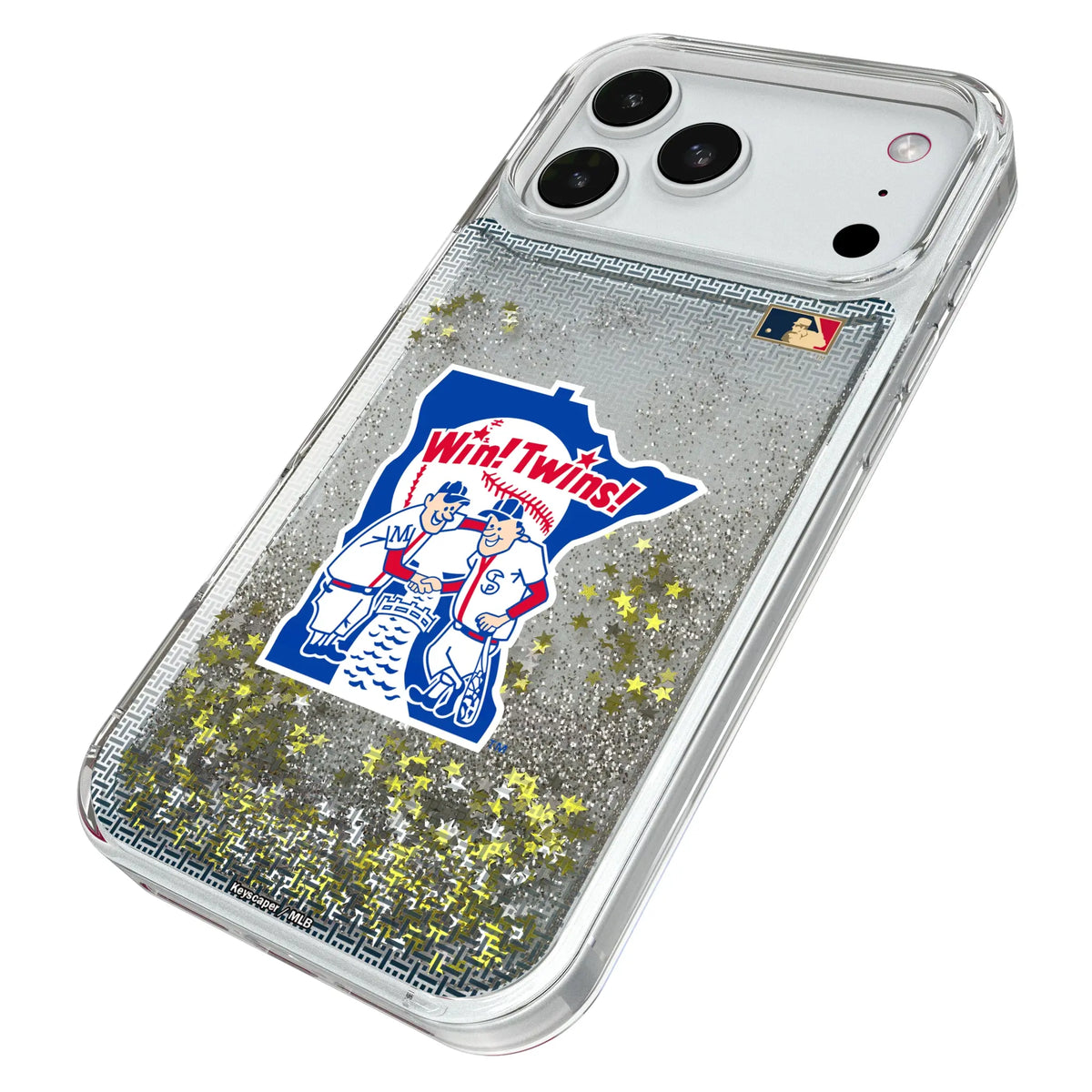Minnesota Twins 1976-1986 - Cooperstown Collection Linen Glitter Phone Case for Apple iPhone