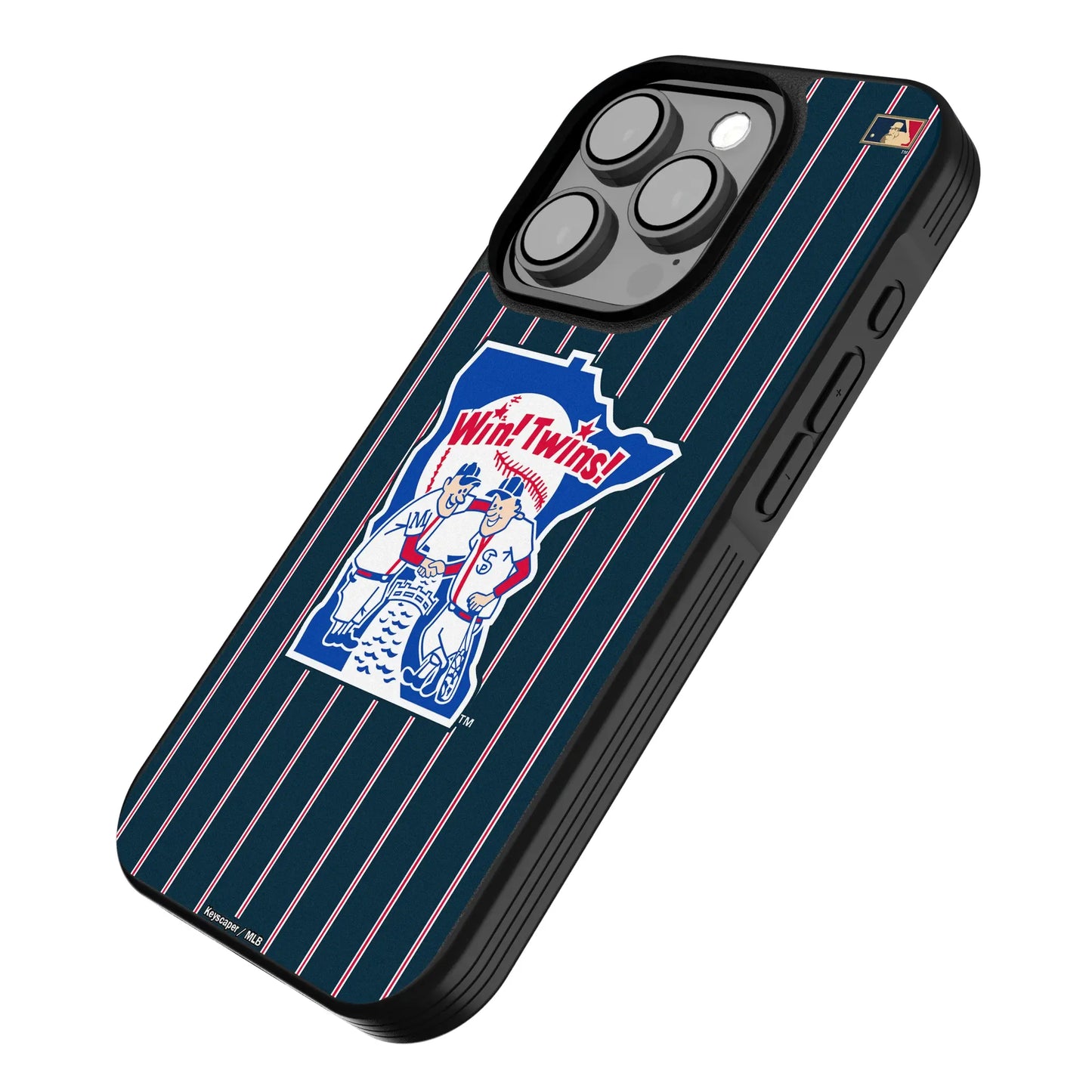 Minnesota Twins 1976-1986 - Cooperstown Collection Pinstripe Bump Phone Case for Apple iPhone