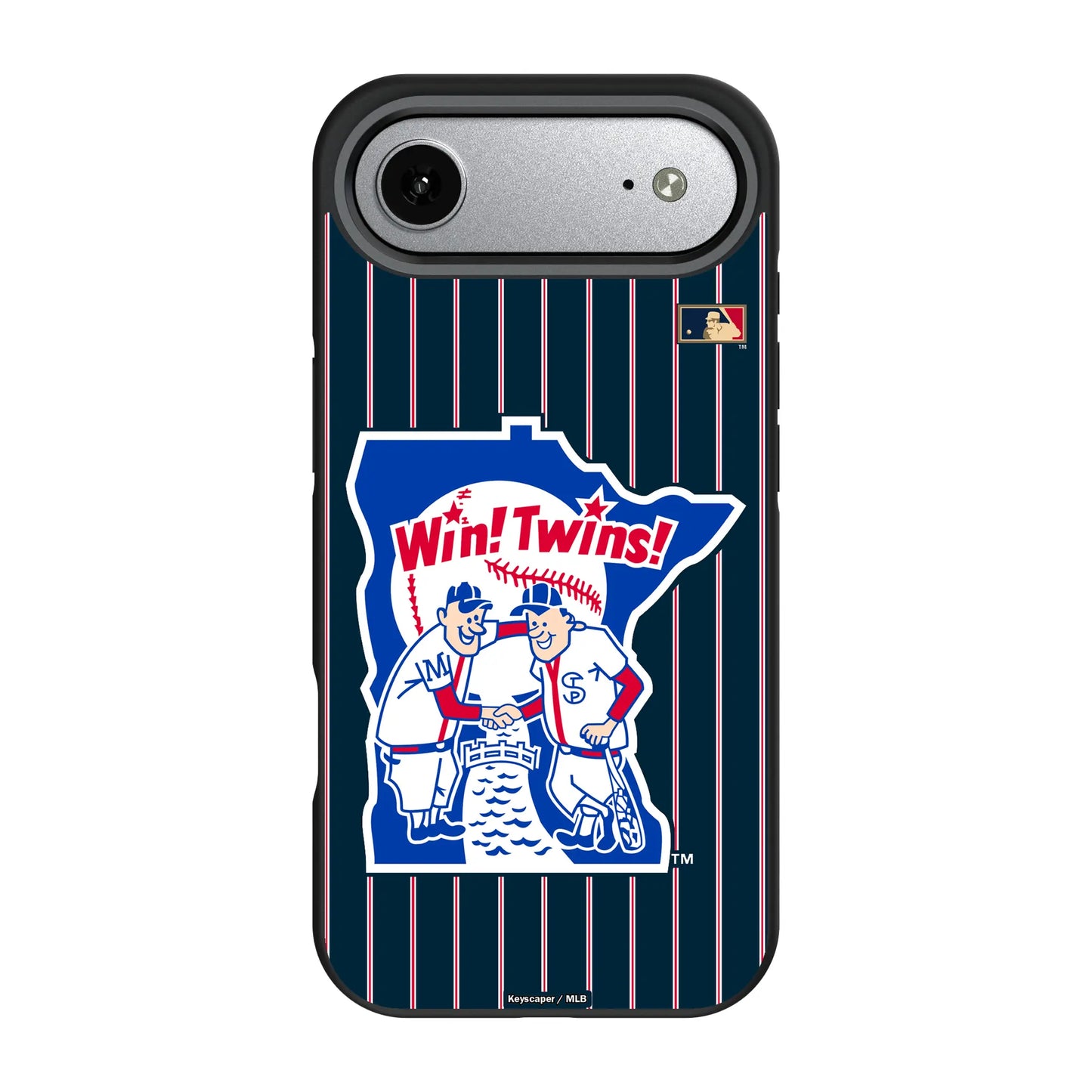 Minnesota Twins 1976-1986 - Cooperstown Collection Pinstripe Bump Phone Case for Apple iPhone