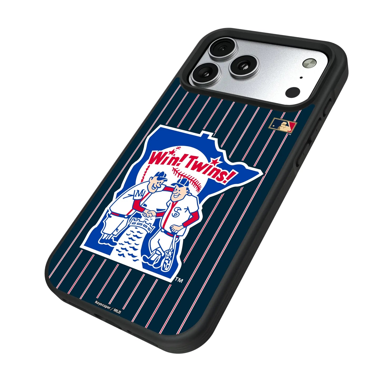 Minnesota Twins 1976-1986 - Cooperstown Collection Pinstripe Bump Phone Case for Apple iPhone