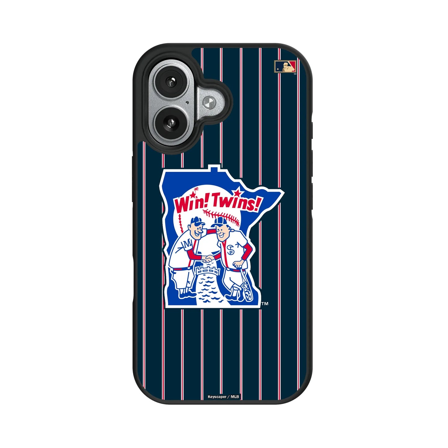 Minnesota Twins 1976-1986 - Cooperstown Collection Pinstripe Bump Phone Case for Apple iPhone