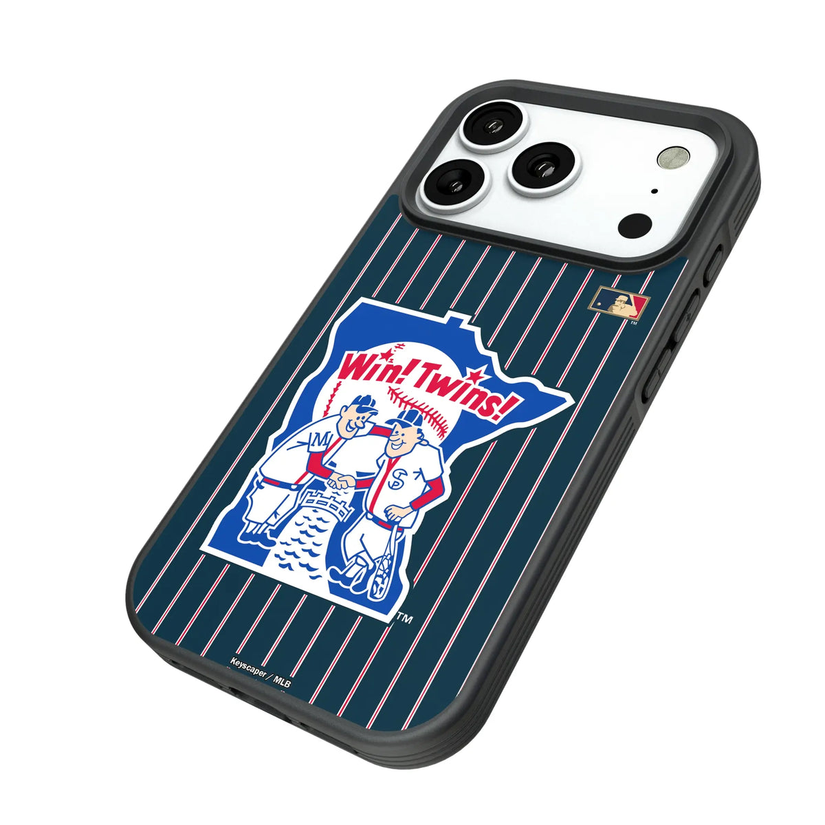 Minnesota Twins 1976-1986 - Cooperstown Collection Pinstripe Bump Phone Case for Apple iPhone