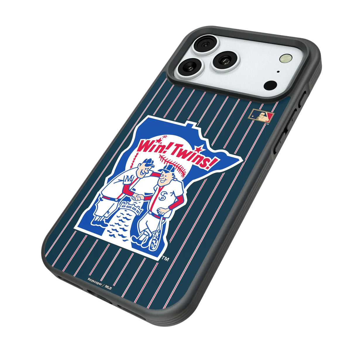 Minnesota Twins 1976-1986 - Cooperstown Collection Pinstripe Bump Phone Case for Apple iPhone