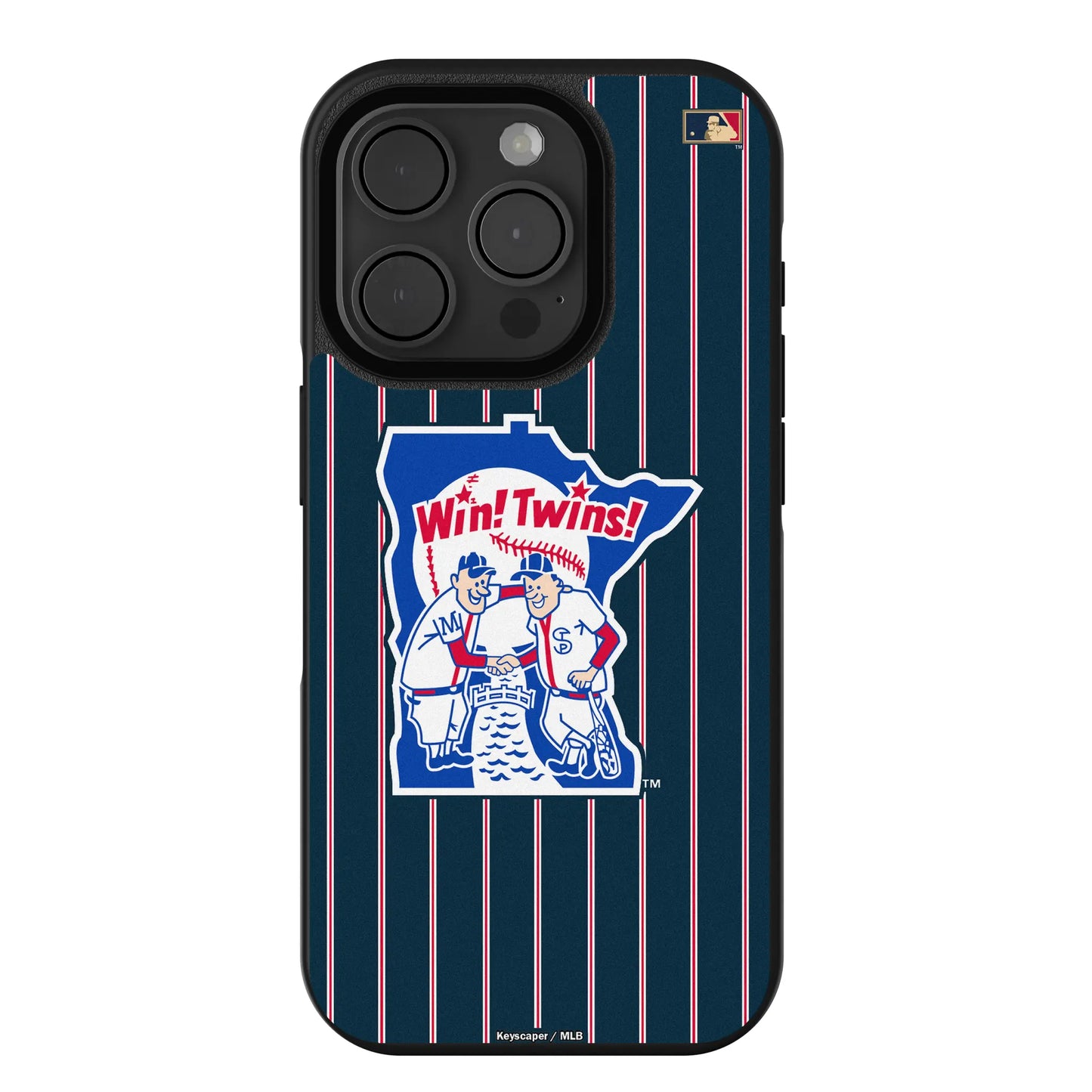 Minnesota Twins 1976-1986 - Cooperstown Collection Pinstripe Bump Phone Case for Apple iPhone