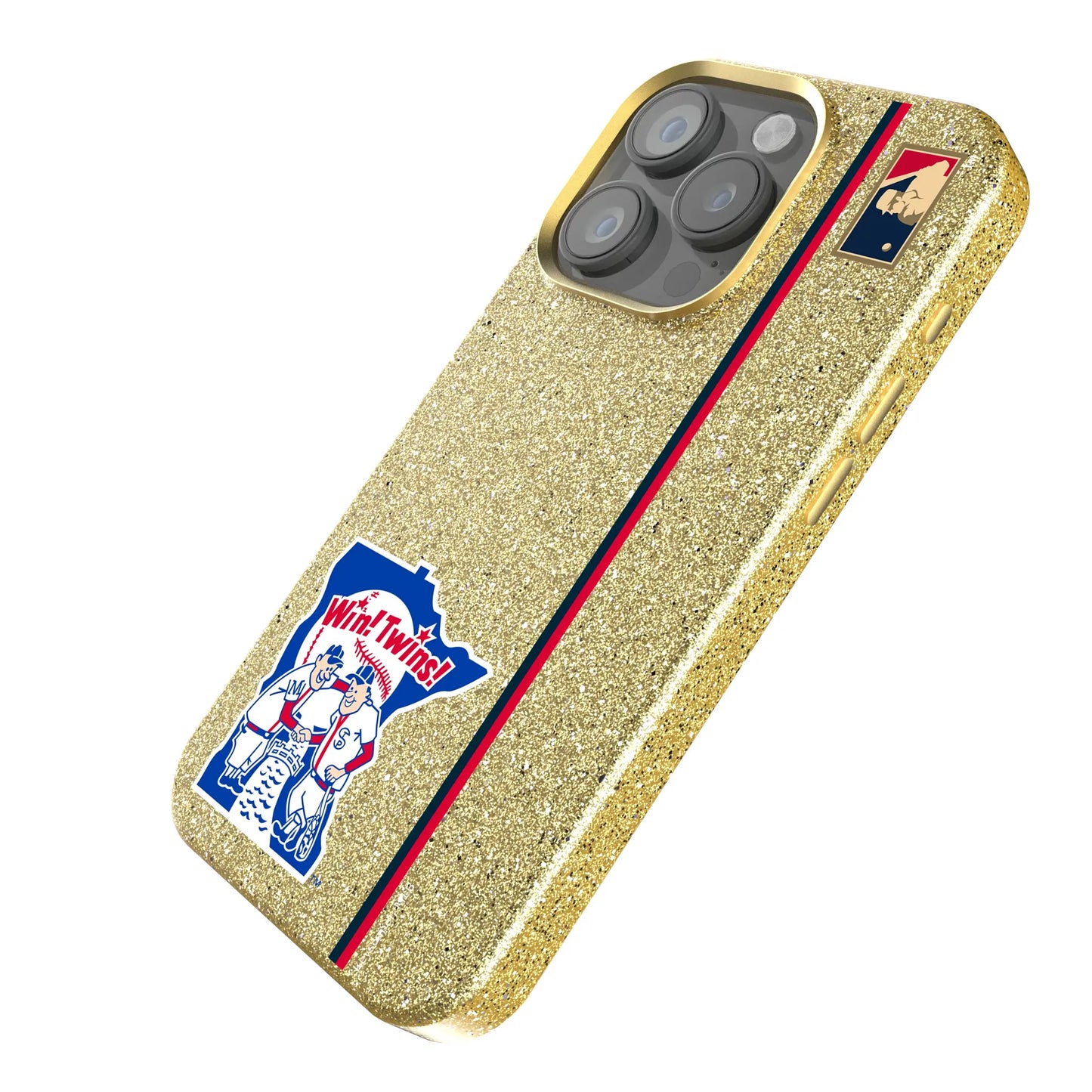 Minnesota Twins 1976-1986 - Cooperstown Collection Sidebar Bling Phone Case for Apple iPhone