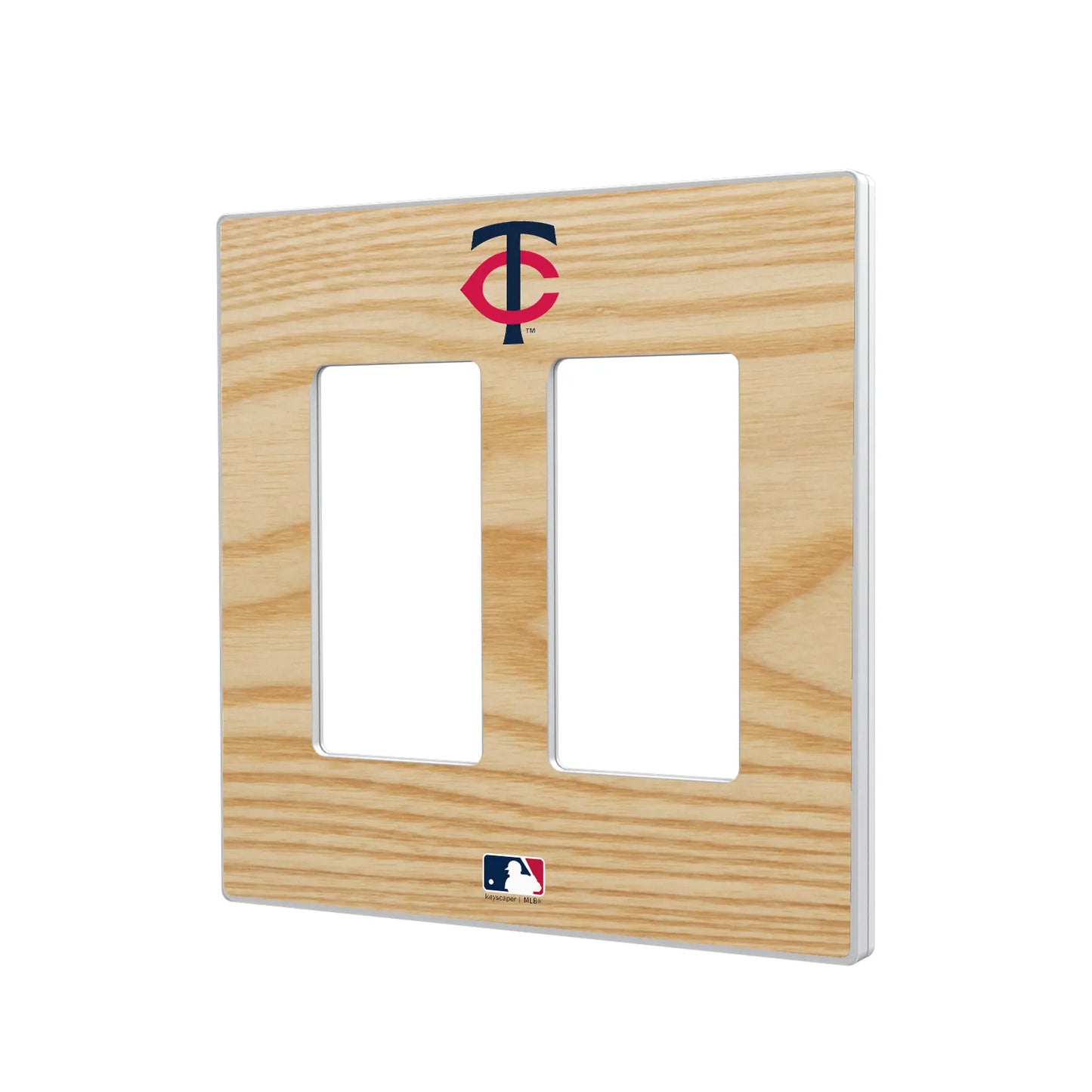 Minnesota Twins Baseball Bat Hidden-Screw Light Switch Plate