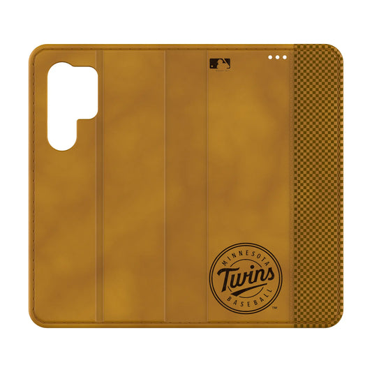 Minnesota Twins Burn Folio Phone Case for Samsung Galaxy