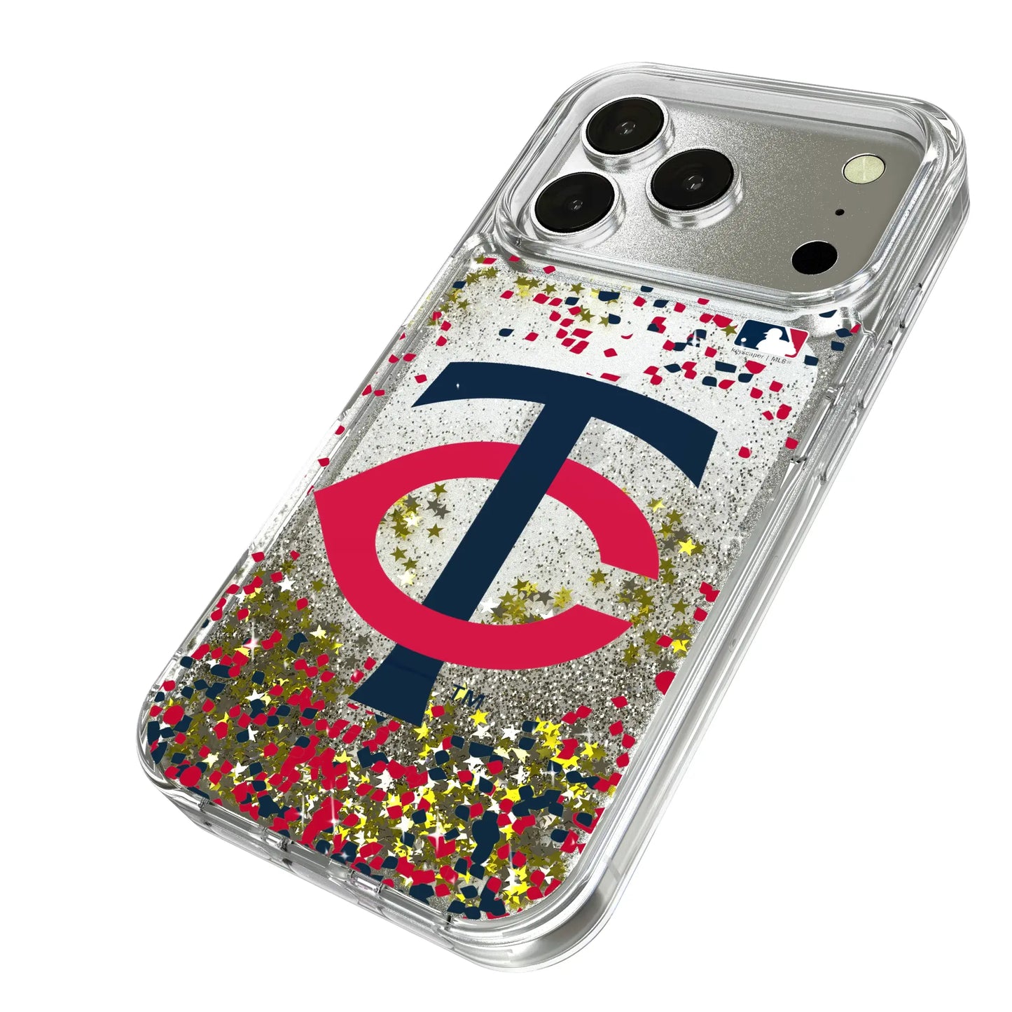 Minnesota Twins Confetti Glitter Phone Case for Apple iPhone