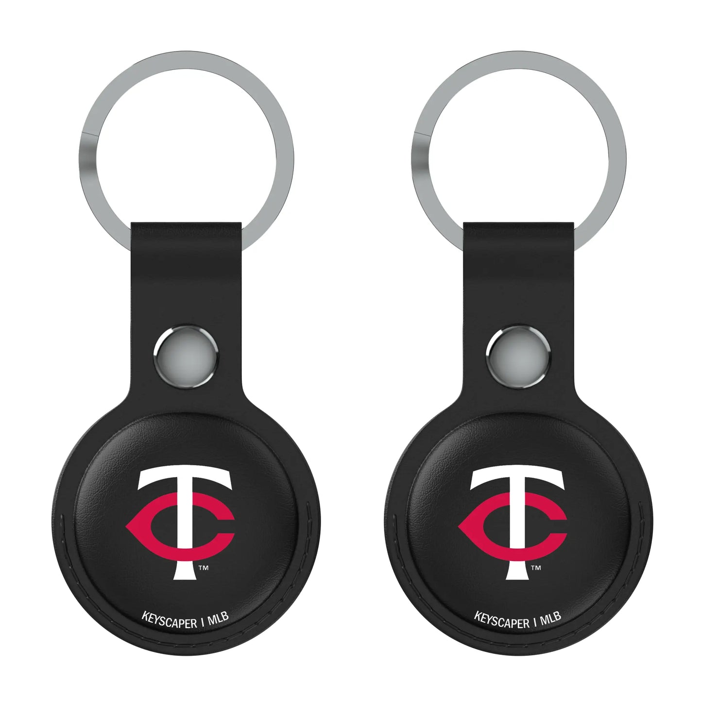 Minnesota Twins Insignia Black Airtag Holder 2-Pack