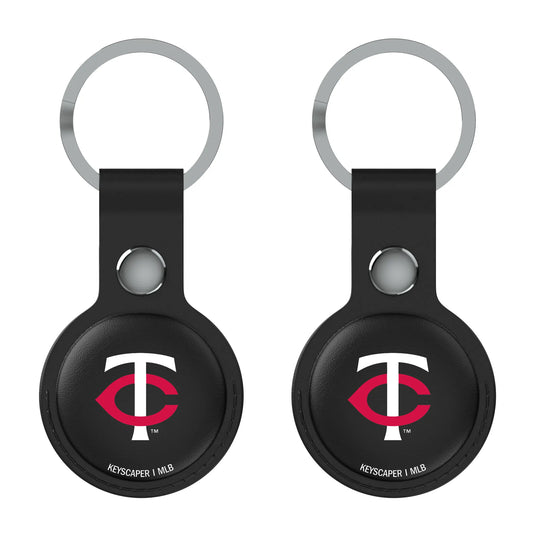 Minnesota Twins Insignia Black Airtag Holder 2-Pack