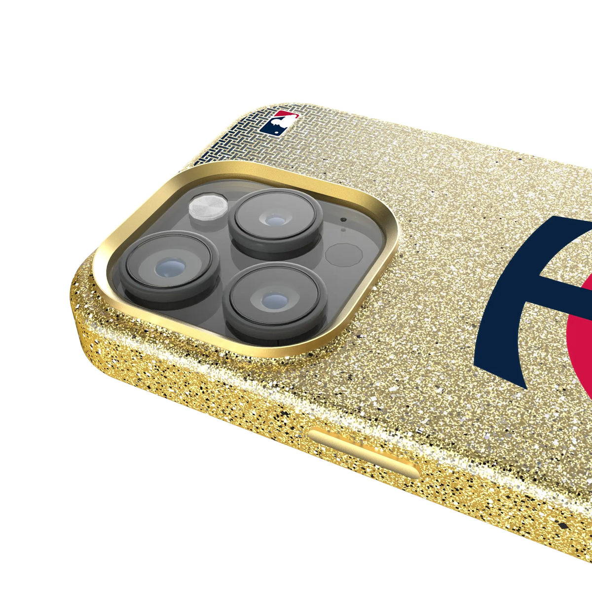 Minnesota Twins Linen Bling Phone Case for Apple iPhone