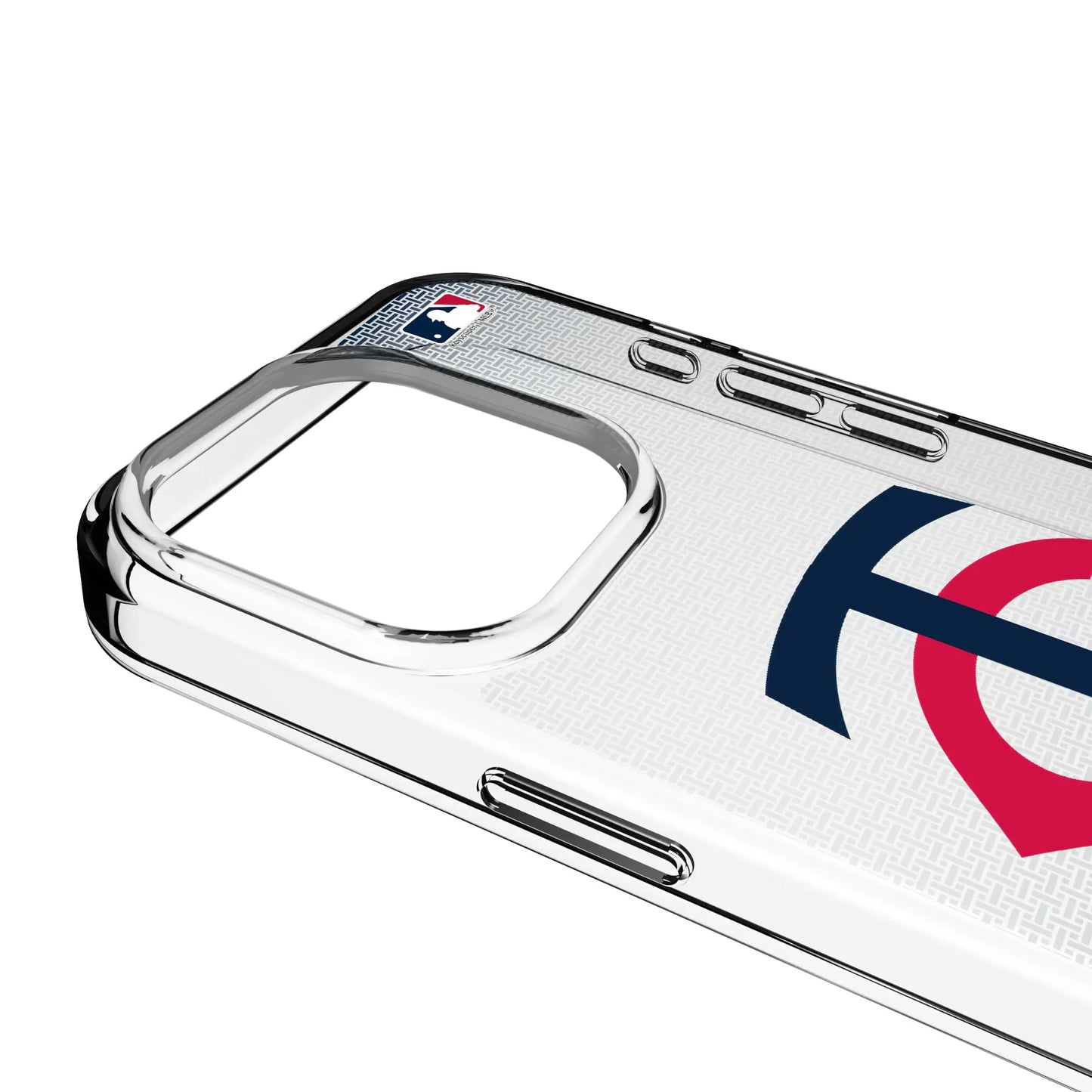 Minnesota Twins Linen Clear Phone Case for Apple iPhone