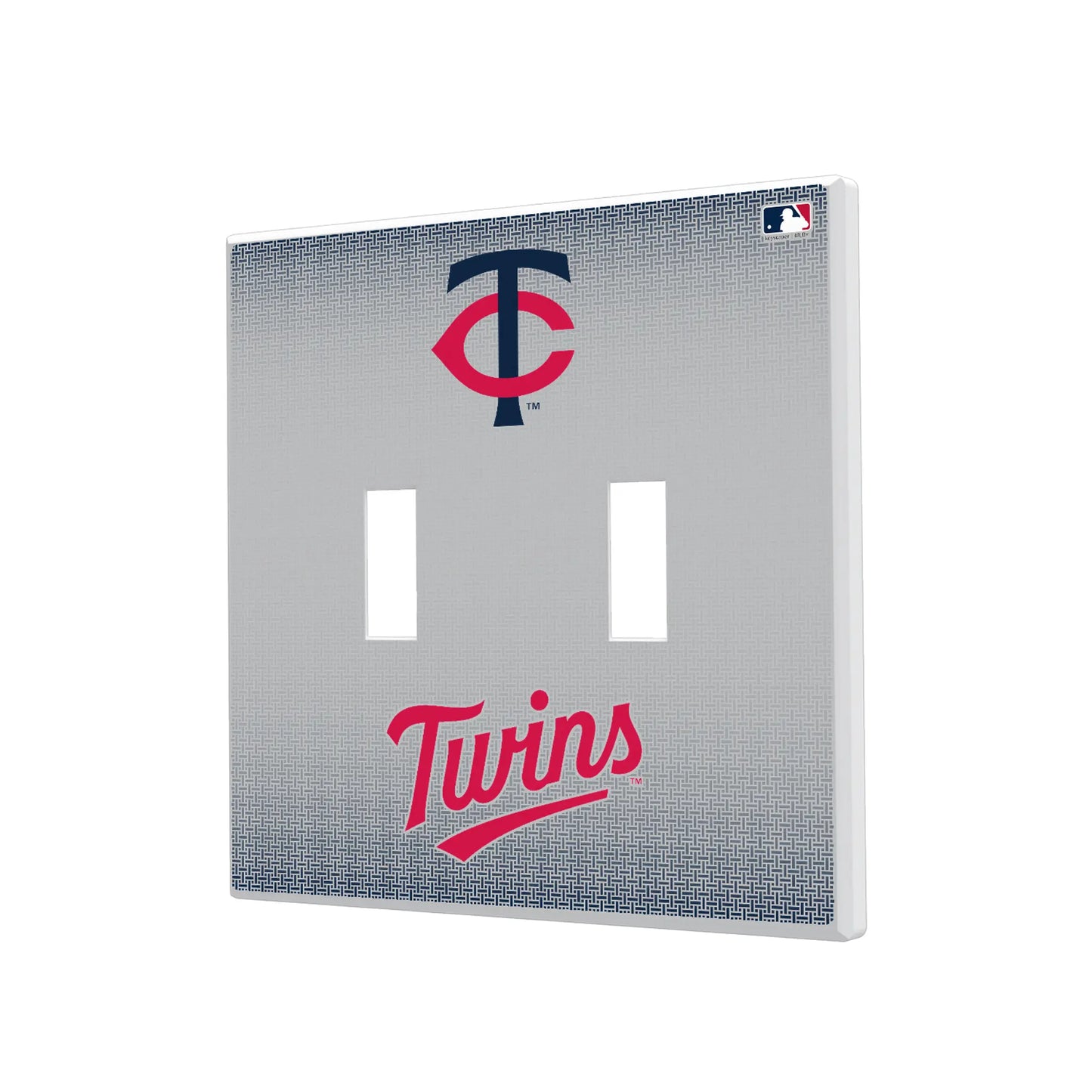 Minnesota Twins Linen Hidden-Screw Light Switch Plate