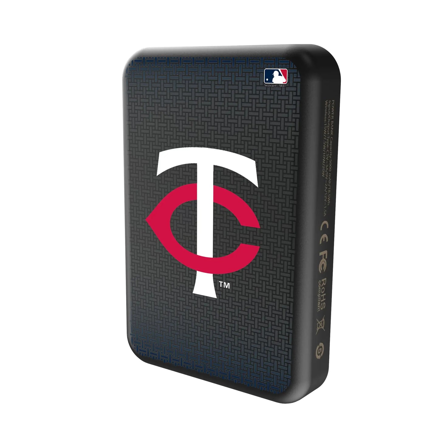 Minnesota Twins Linen Wireless Mag Power Bank