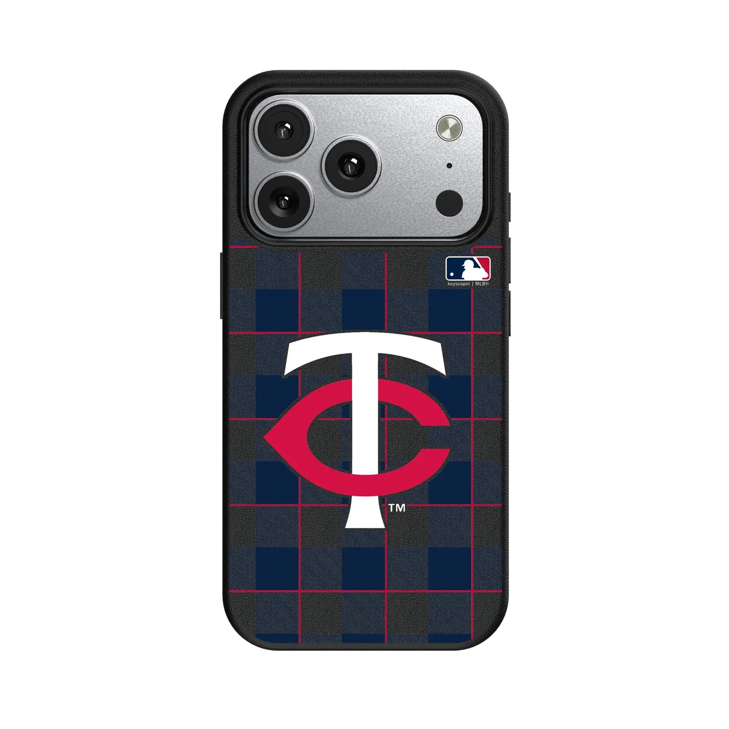 Minnesota Twins Plaid MagSafe Compatible Phone Case for Apple iPhone