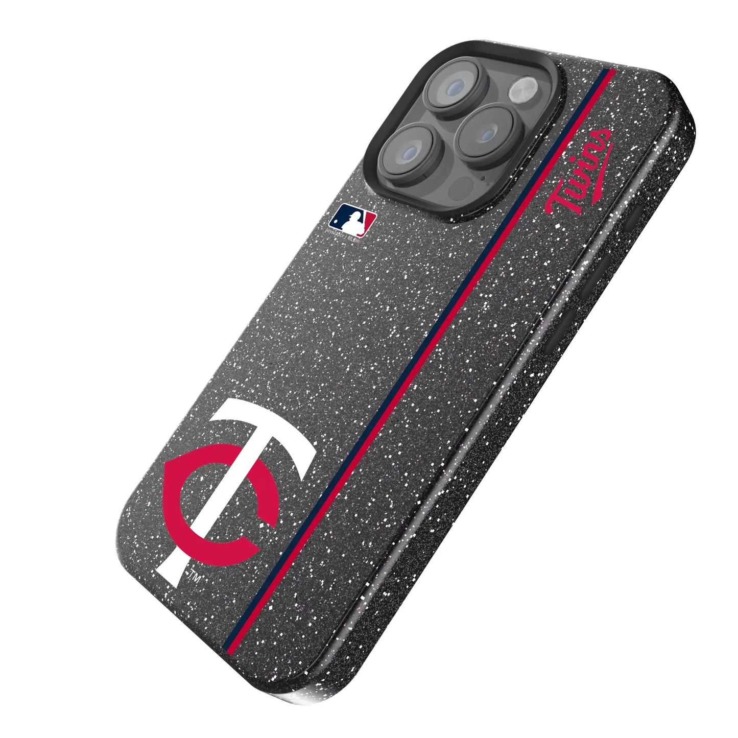 Minnesota Twins Sidebar Black Bling Phone Case for Apple iPhone