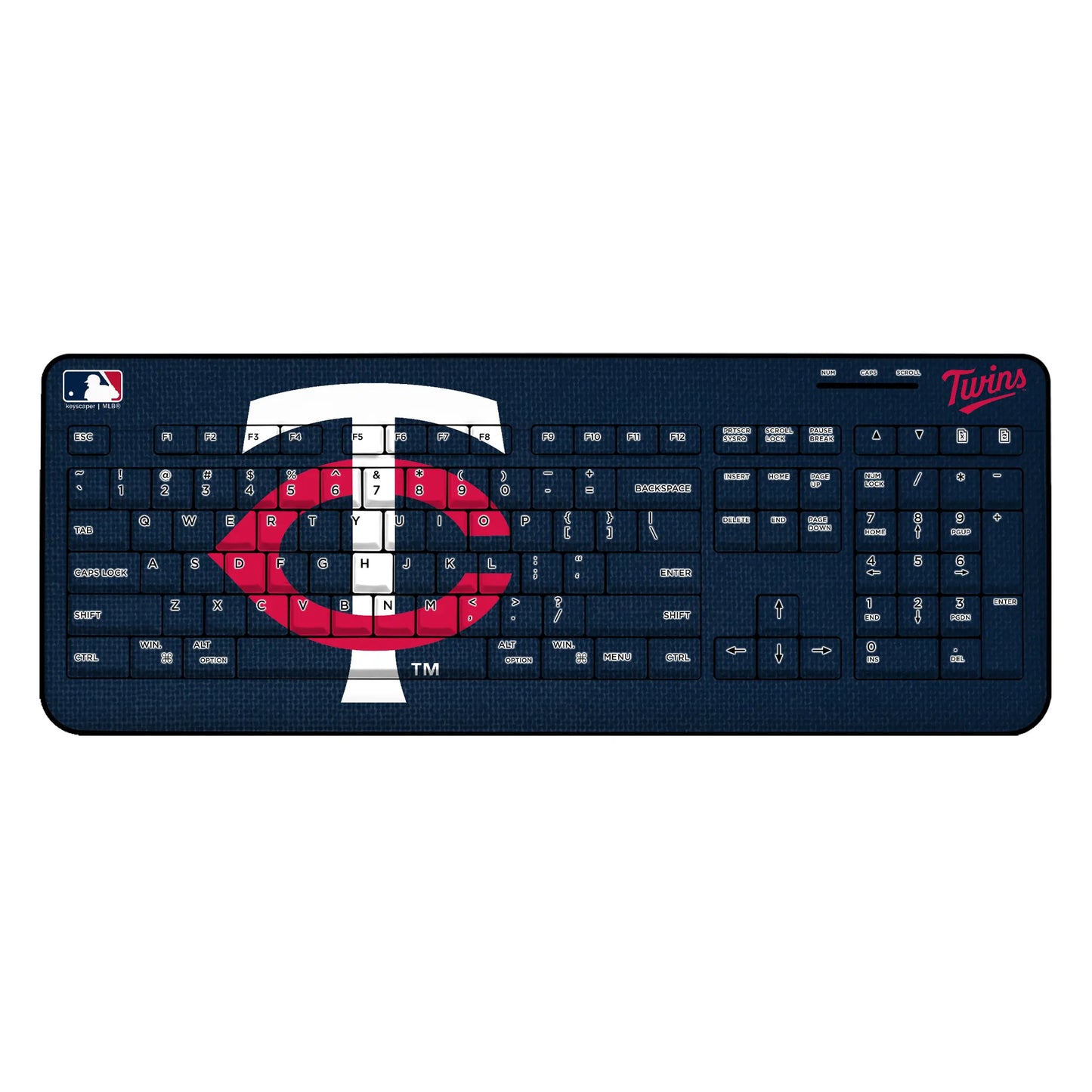 Minnesota Twins Solid Wireless USB Keyboard