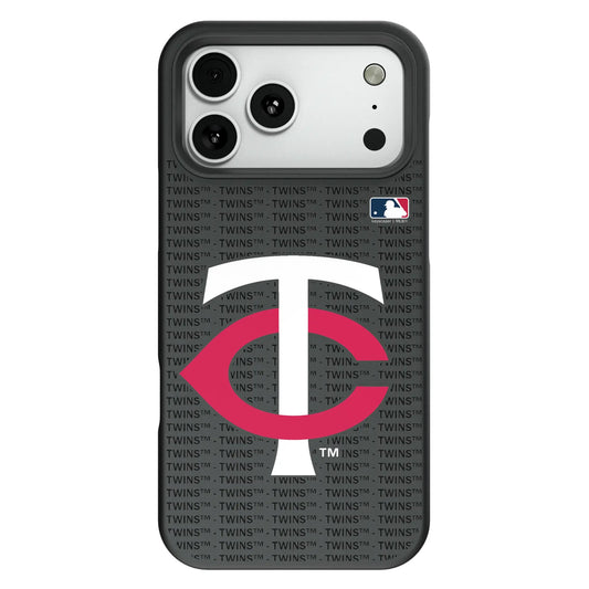 Minnesota Twins Text Backdrop Bump Phone Case for Apple iPhone