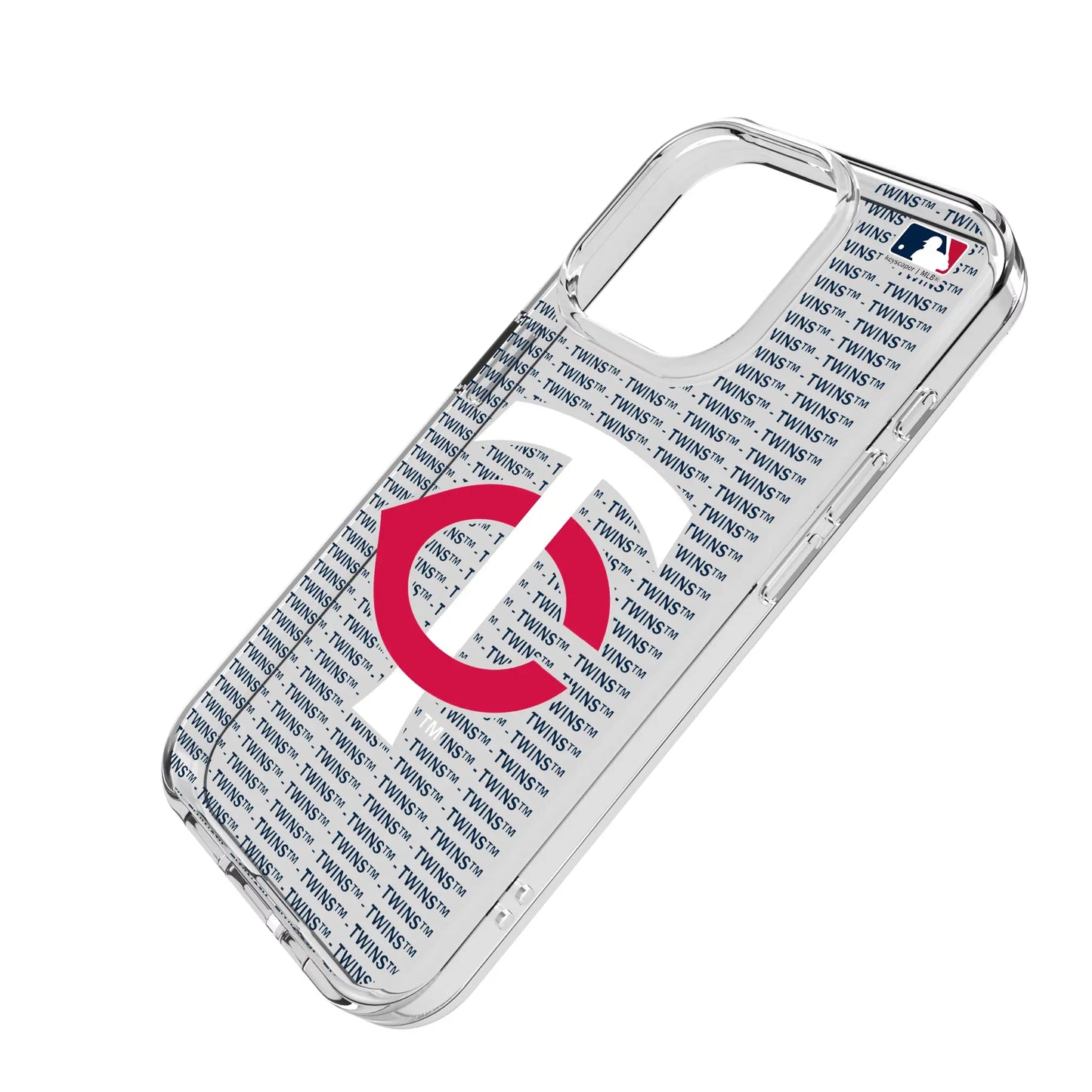 Minnesota Twins Text Backdrop Clear Phone Case for Apple iPhone