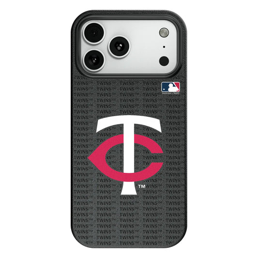 Minnesota Twins Text Backdrop MagSafe Compatible Phone Case for Apple iPhone