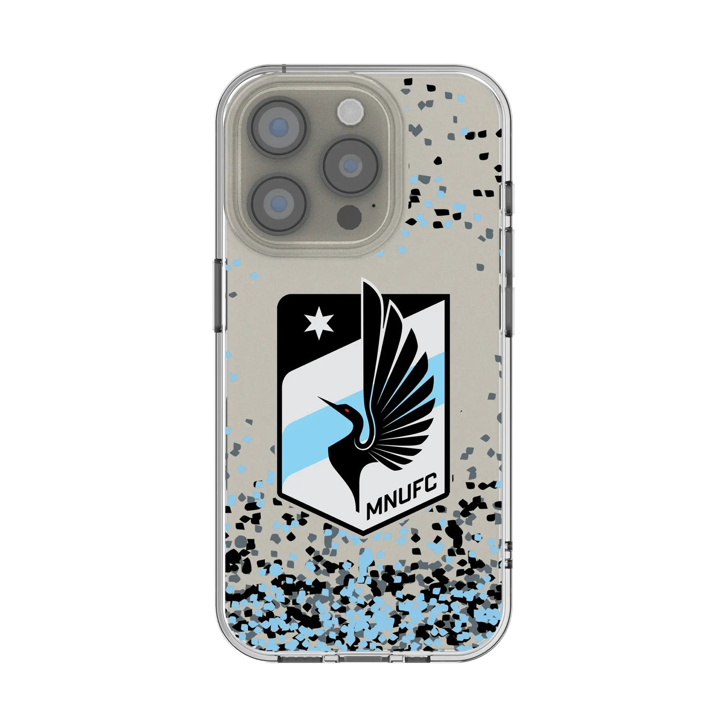 Minnesota United FC Confetti Clear Phone Case for Apple iPhone