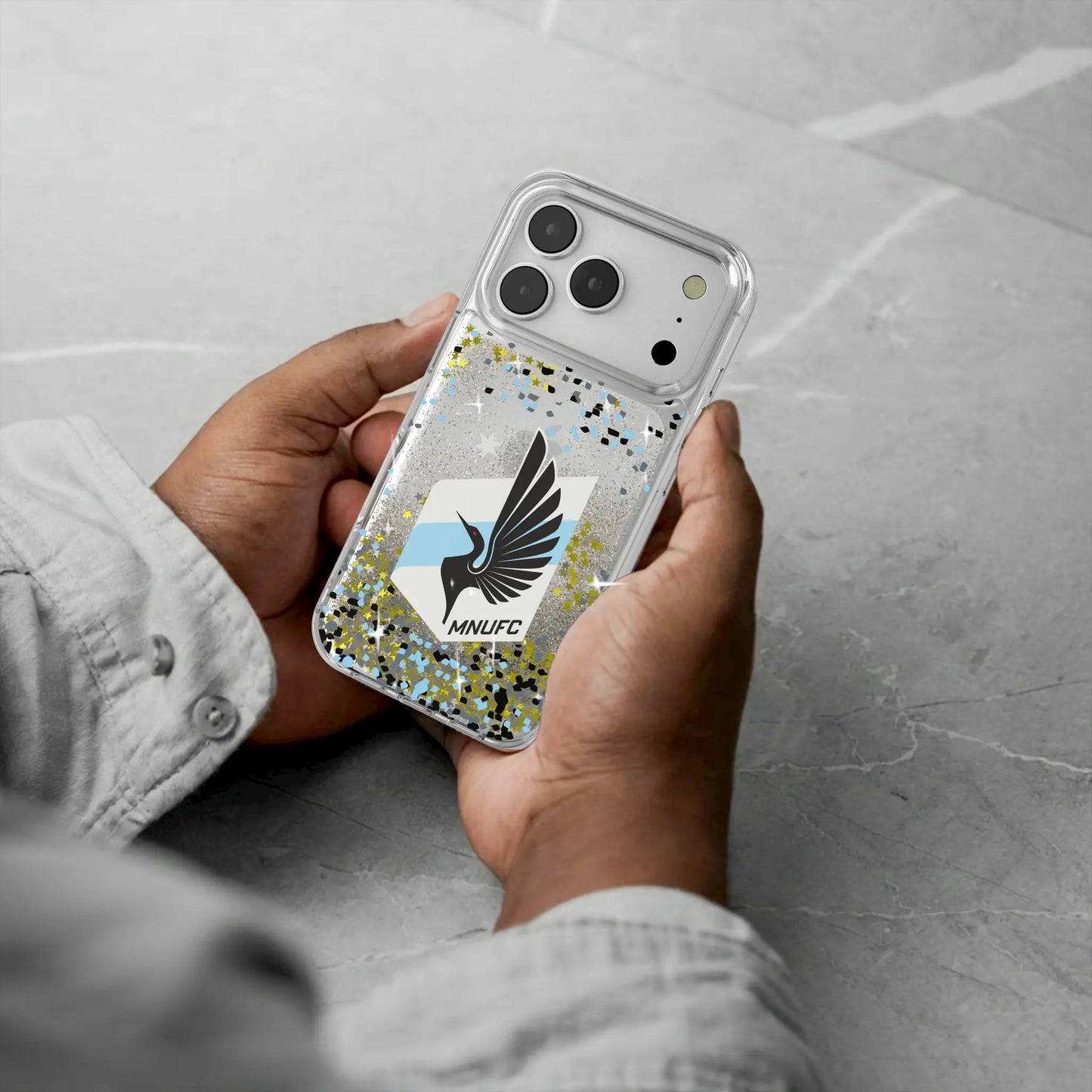Minnesota United FC Confetti Glitter Phone Case for Apple iPhone