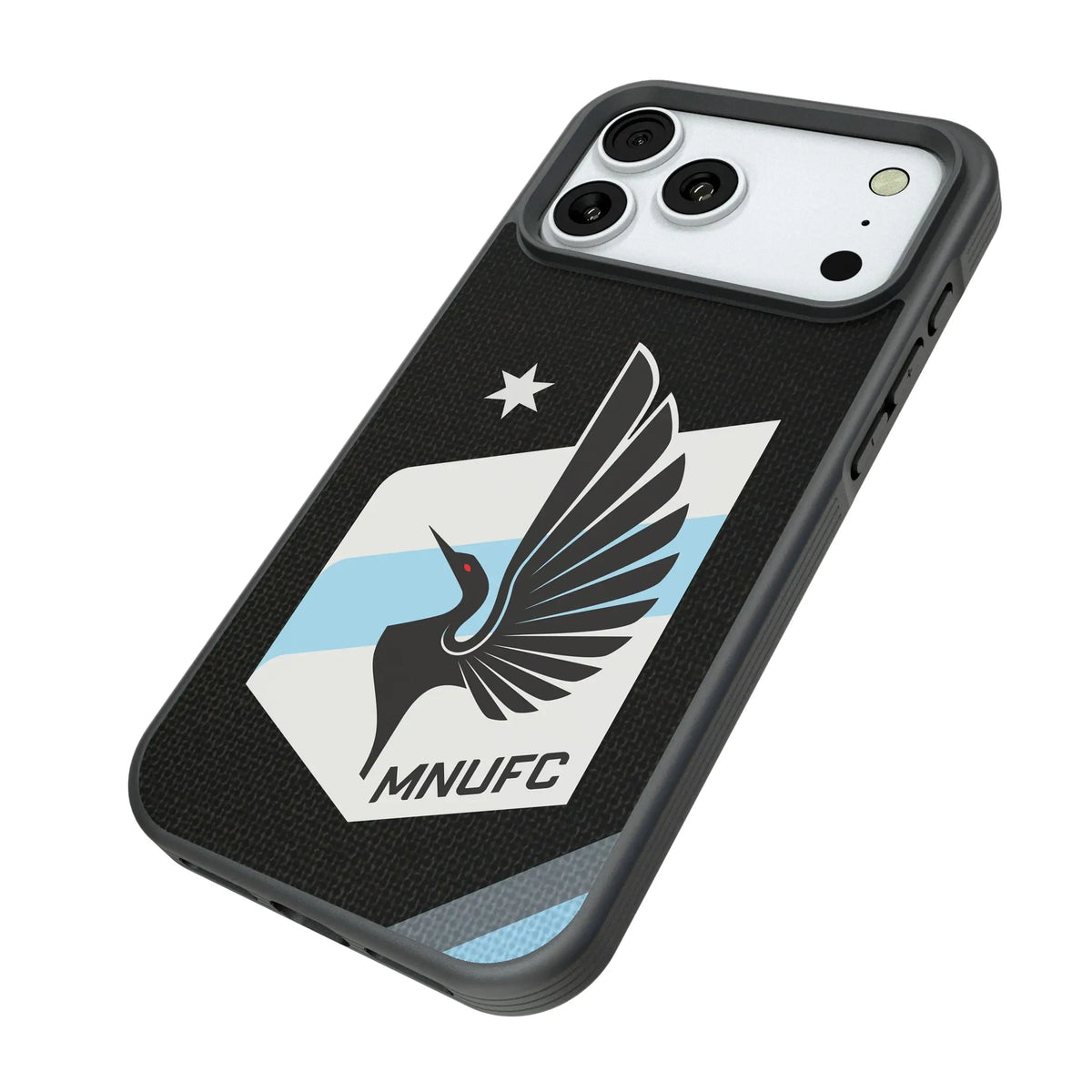 Minnesota United FC Diagonal Stripe Bump Phone Case for Apple iPhone