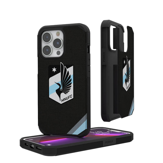 Minnesota United FC Diagonal Stripe Rugged Phone Case for Apple iPhone