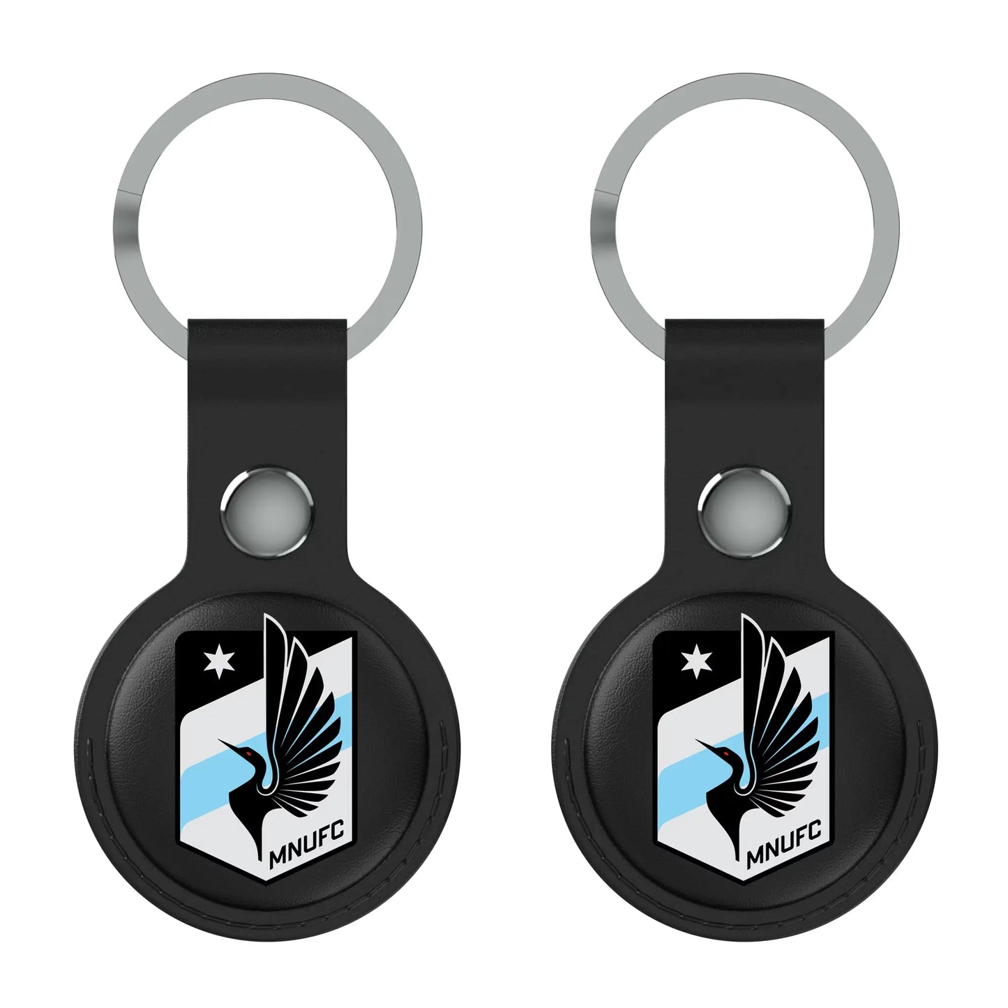 Minnesota United FC Insignia Black Airtag Holder 2-Pack