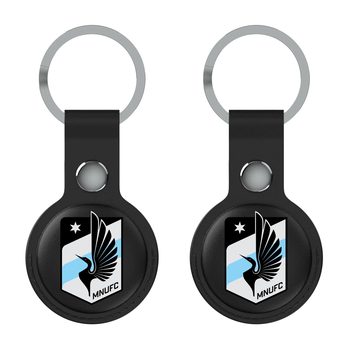 Minnesota United FC Insignia Black Airtag Holder 2-Pack
