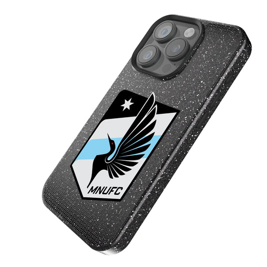 Minnesota United FC Linen Black Bling Phone Case for Apple iPhone