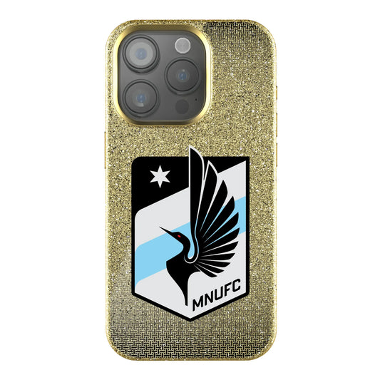 Minnesota United FC Linen Bling Phone Case for Apple iPhone