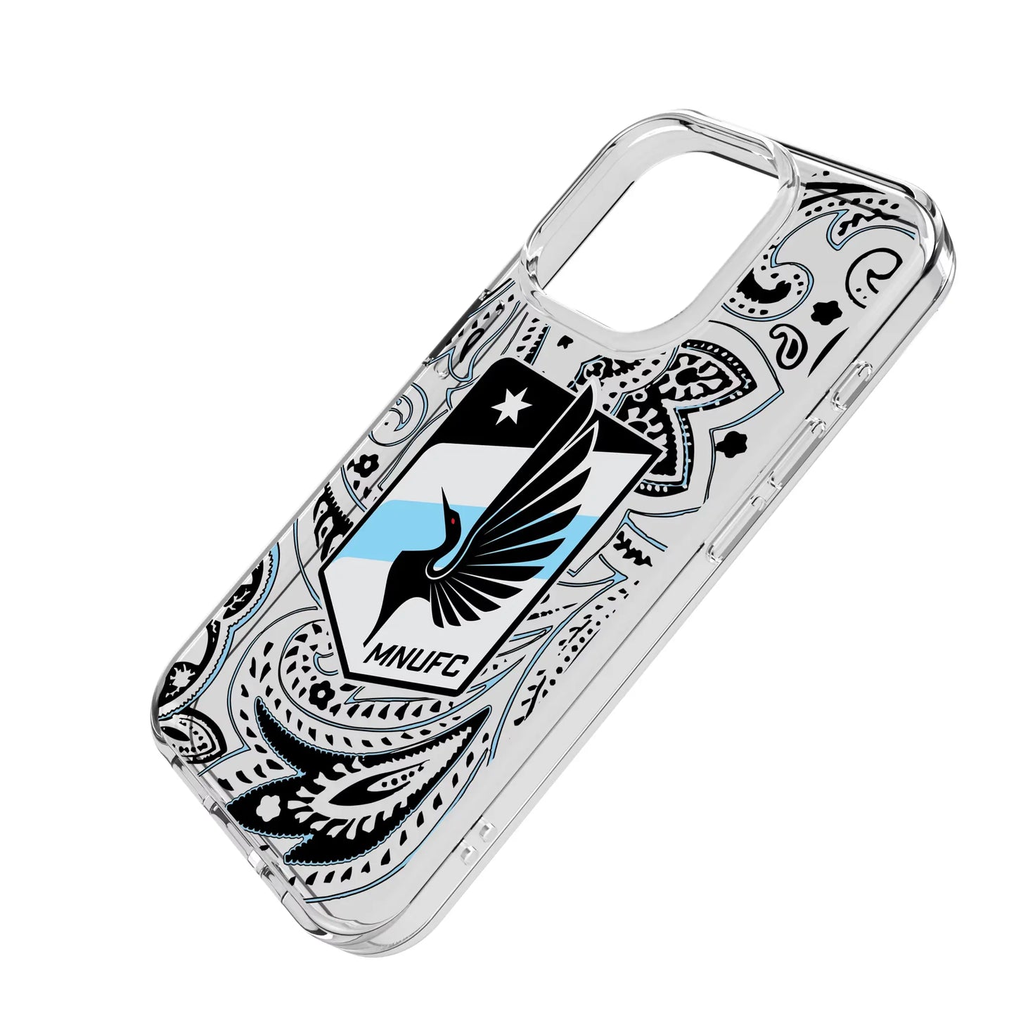 Minnesota United FC Paisley Clear Phone Case for Apple iPhone