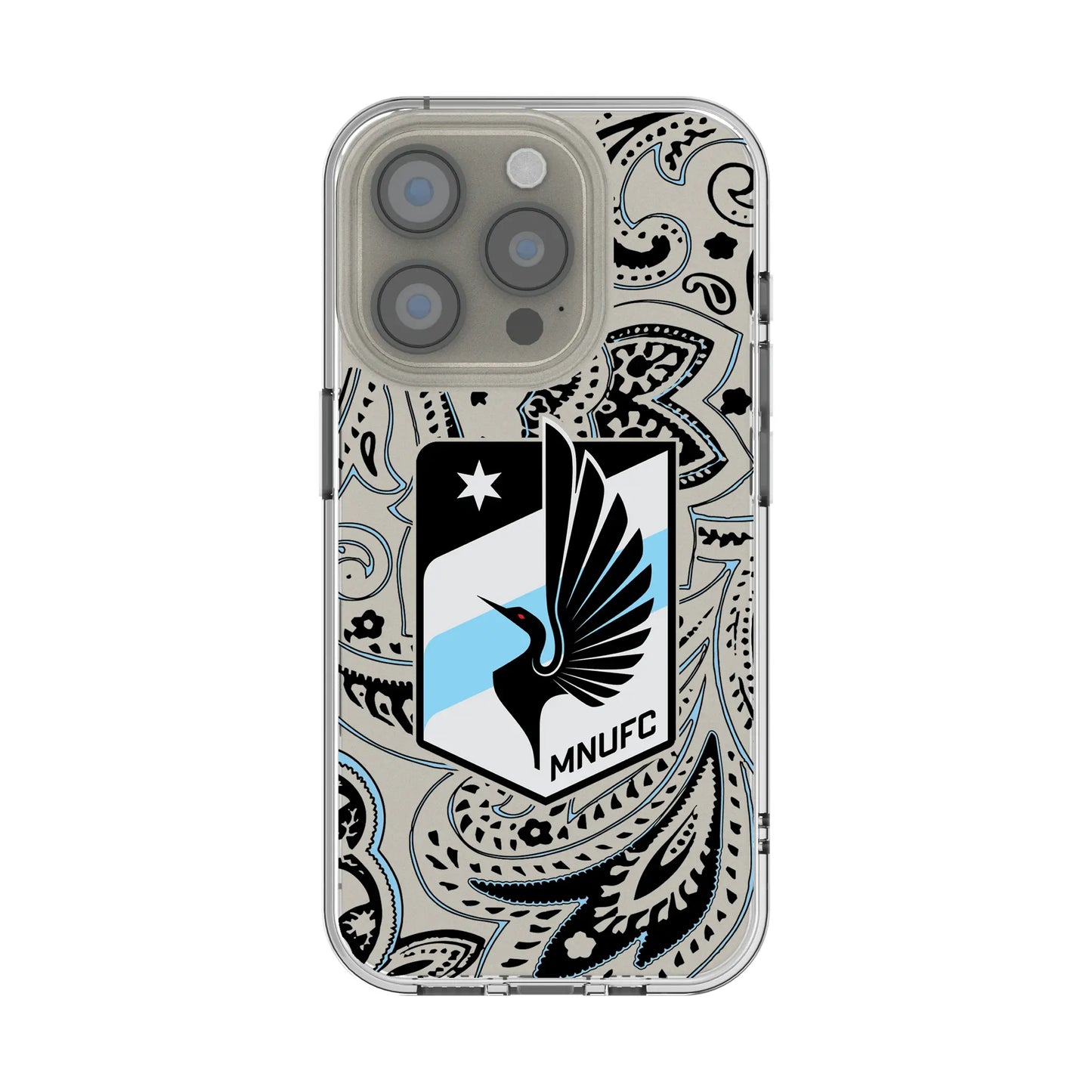 Minnesota United FC Paisley Clear Phone Case for Apple iPhone