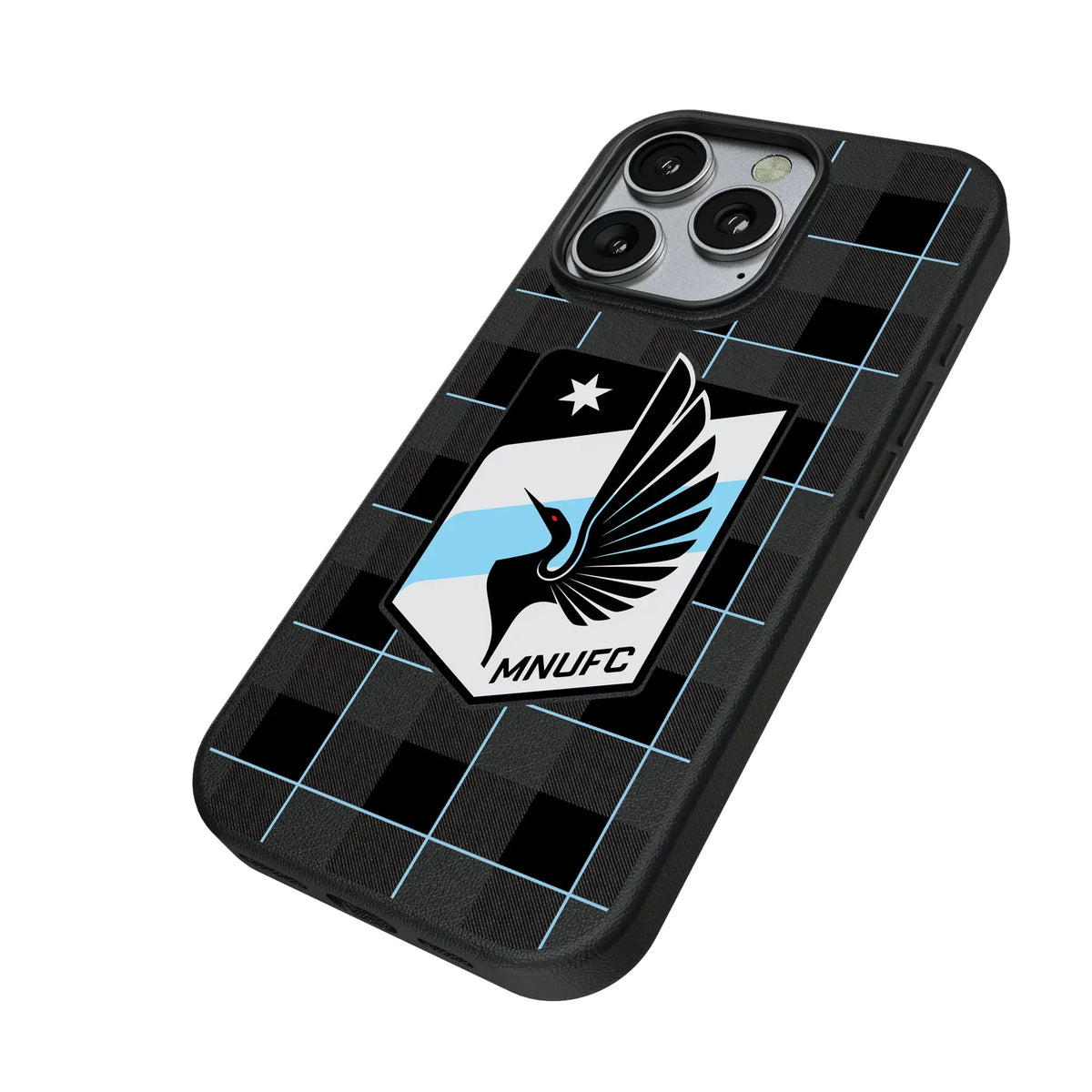 Minnesota United FC Plaid MagSafe Compatible Phone Case for Apple iPhone