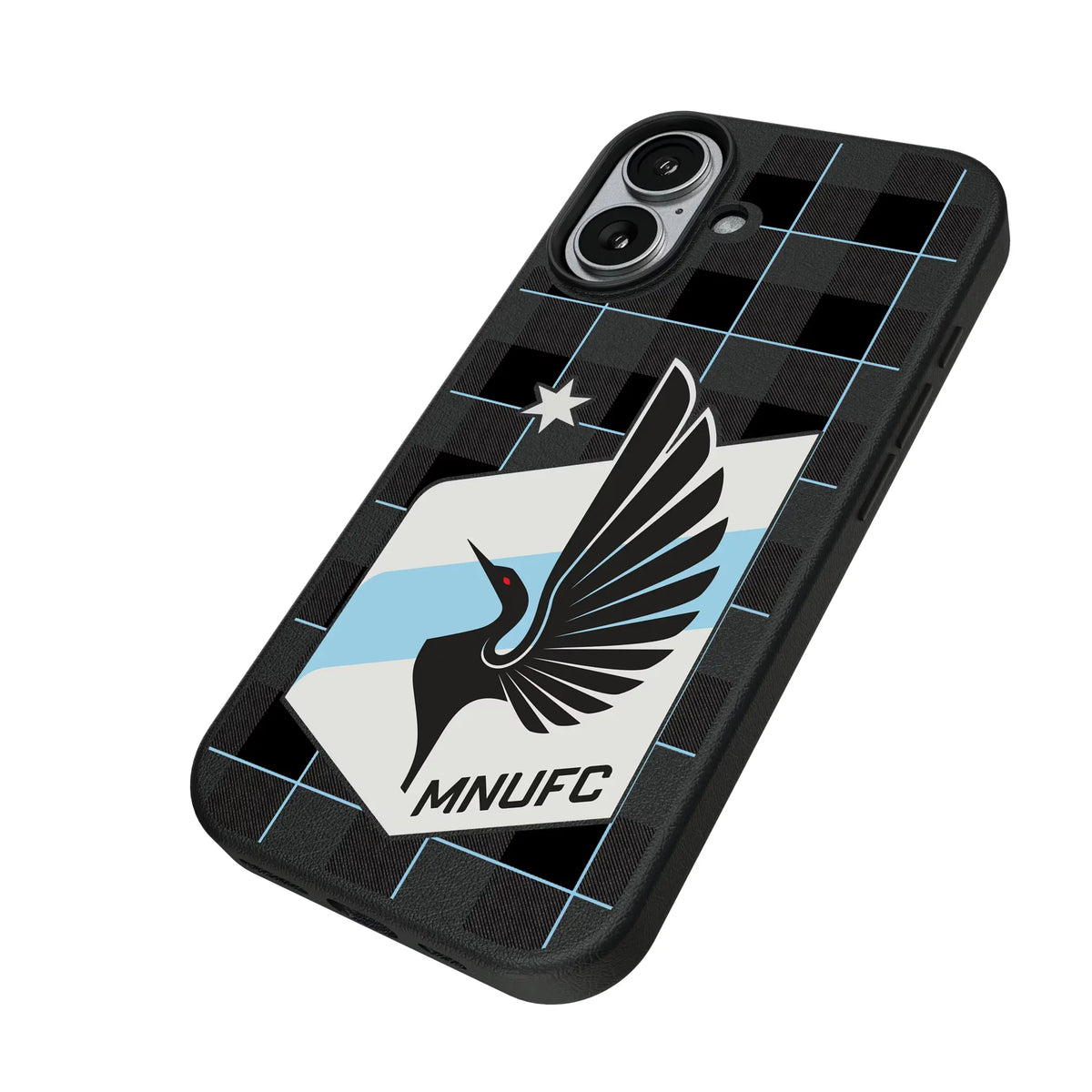 Minnesota United FC Plaid MagSafe Compatible Phone Case for Apple iPhone