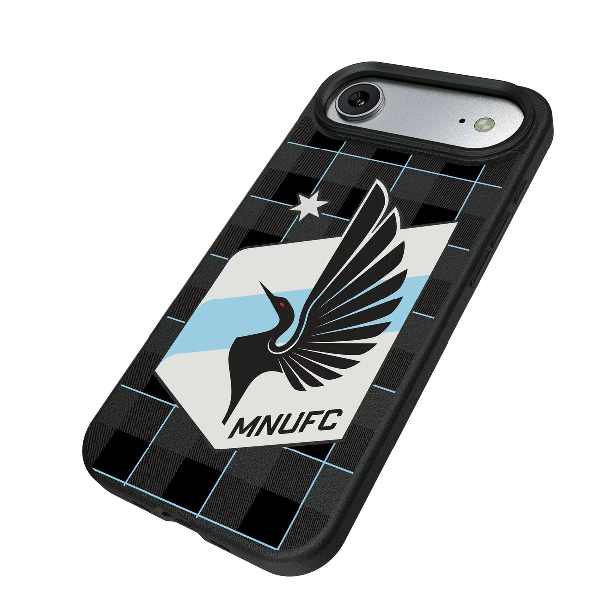 Minnesota United FC Plaid MagSafe Compatible Phone Case for Apple iPhone