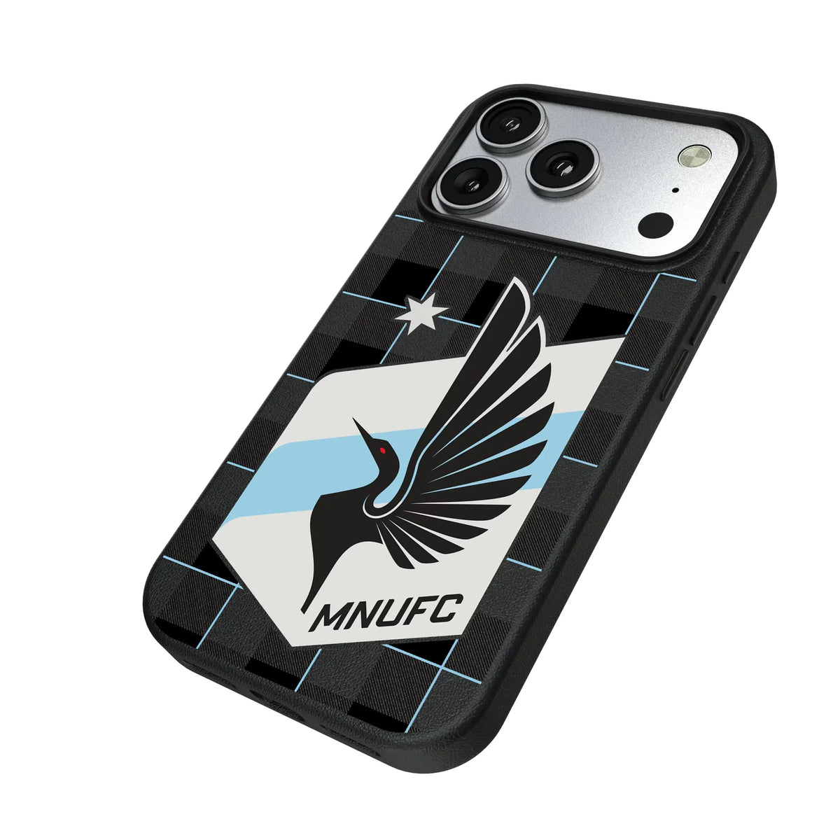 Minnesota United FC Plaid MagSafe Compatible Phone Case for Apple iPhone