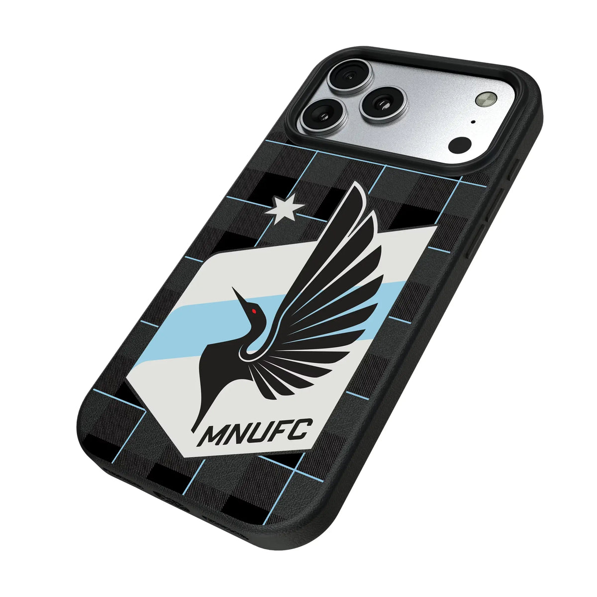 Minnesota United FC Plaid MagSafe Compatible Phone Case for Apple iPhone
