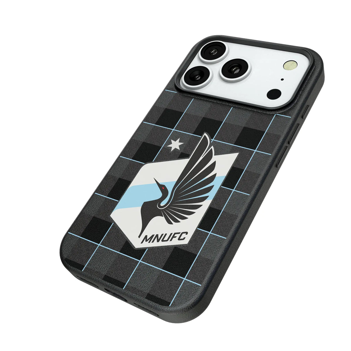 Minnesota United FC Plaid MagSafe Compatible Phone Case for Apple iPhone