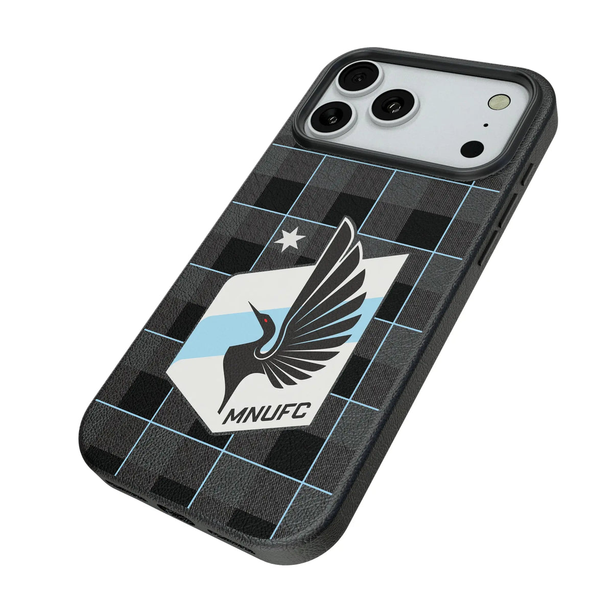 Minnesota United FC Plaid MagSafe Compatible Phone Case for Apple iPhone