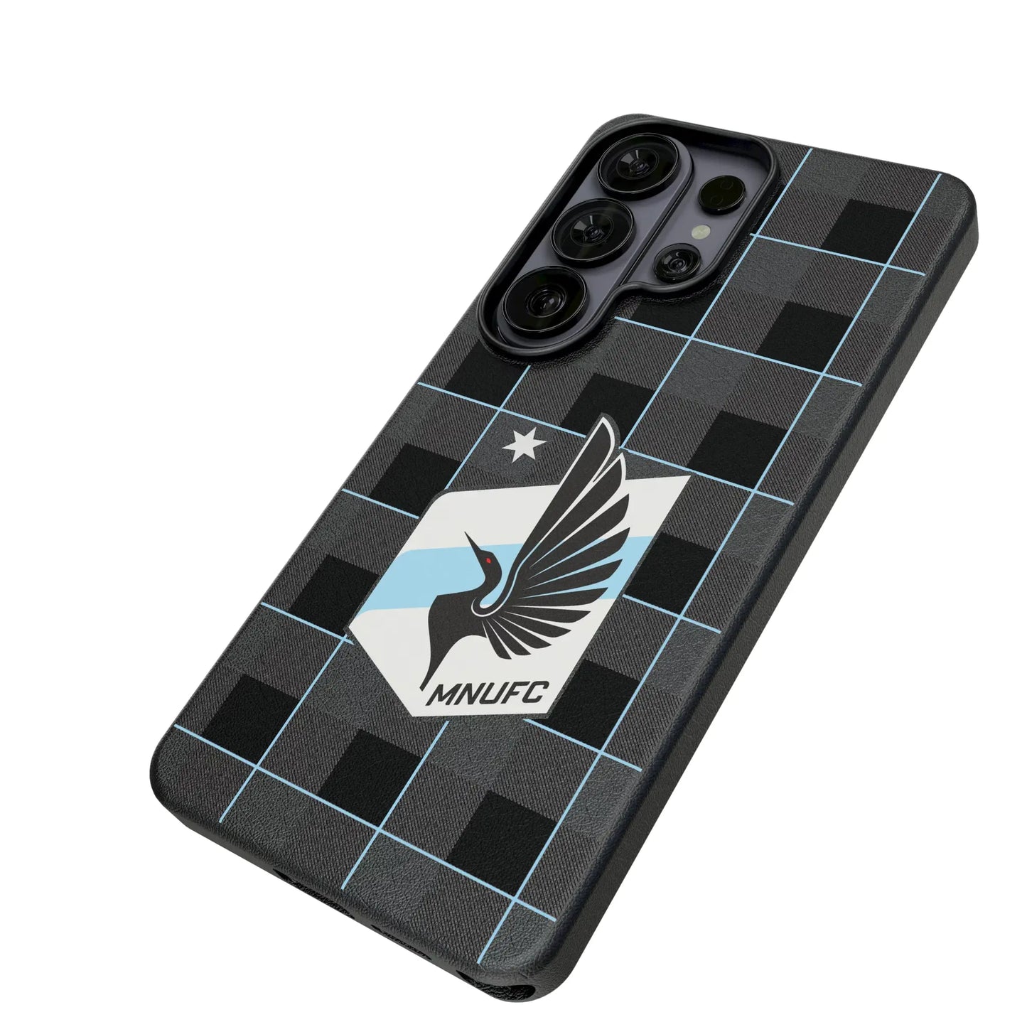 Minnesota United FC Plaid MagSafe Compatible Phone Case for Samsung Galaxy