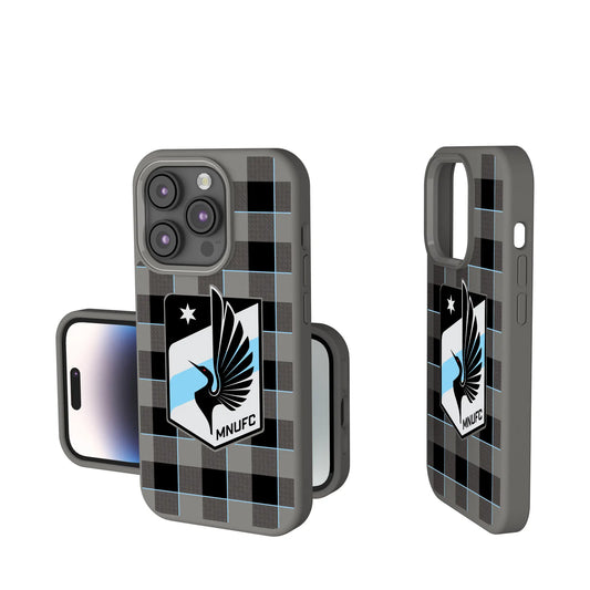 Minnesota United FC Plaid Soft Touch Phone Case for Apple iPhone