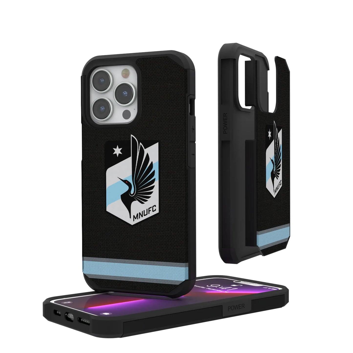 Minnesota United FC Stripe Rugged Phone Case for Apple iPhone