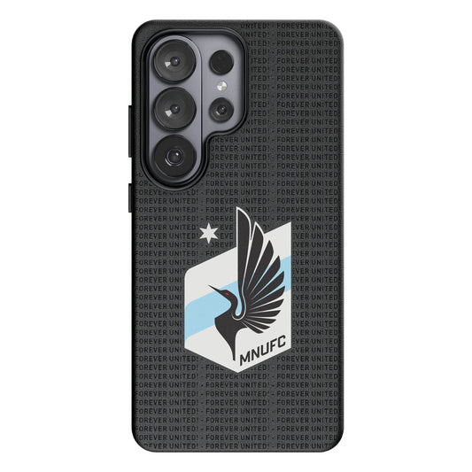 Minnesota United FC Text Backdrop MagSafe Compatible Phone Case for Samsung Galaxy