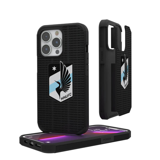Minnesota United FC Text Backdrop Rugged Phone Case for Apple iPhone