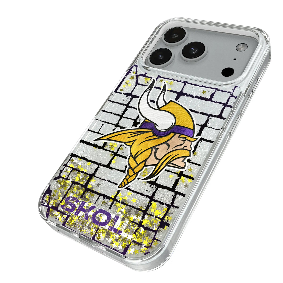 Minnesota Vikings Brick Glitter Phone Case for Apple iPhone
